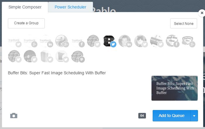Super Fast Image Scheduling With Buffer